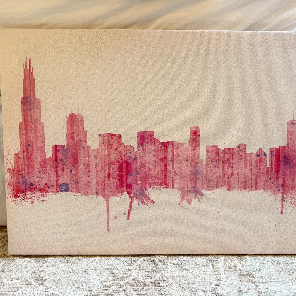 Chicago canvas wall art